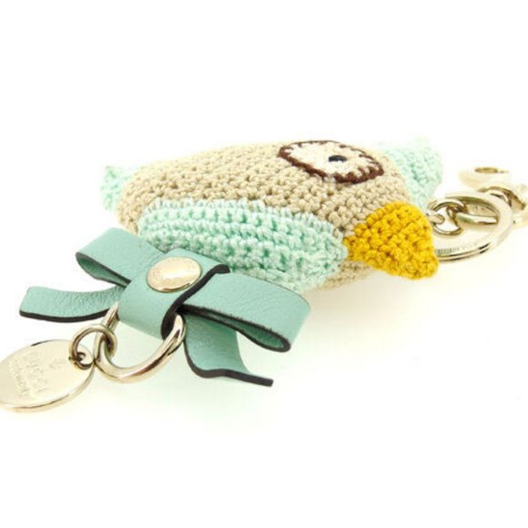 Authentic Gucci key ring Key holder Beige Green Woman - Picture 5 of 5